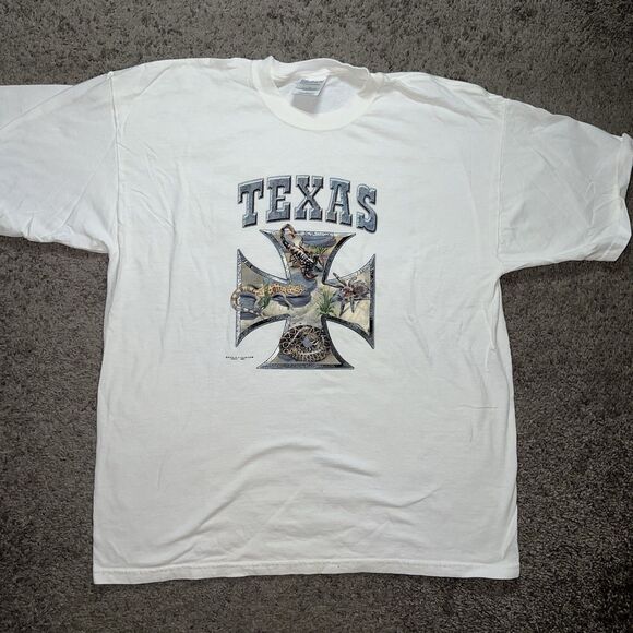 VTG Y2K TEXAS WEST COAST CHOPPERS STYLE White T-shirt Men’s  XL - Picture 1 of 6